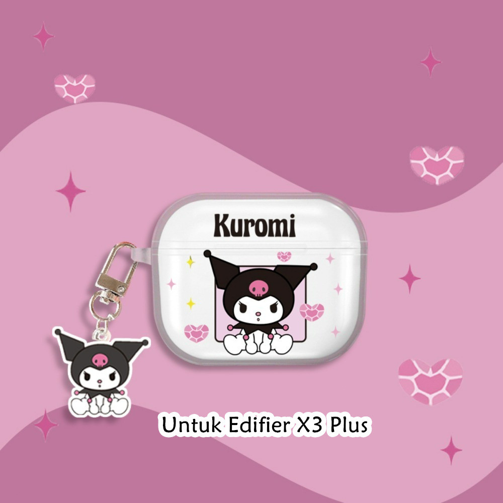 Discount Untuk Edifier X3 Plus Case Trendi Kartun transparan Anjing kayu manis Soft Silicone Kasus T