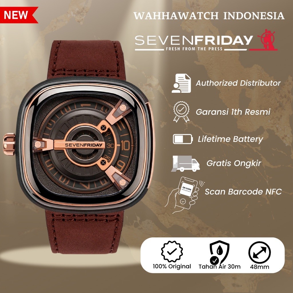 FLASH SALE [ORIGINAL]-[NFC]  Jam Tangan Seven Friday M2/02 or M2-02 Original NFC Aktif Garansi 1 Tah