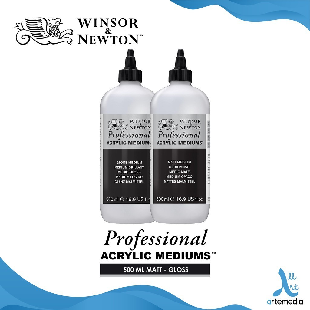 

Winsor & Newton Professional 500ml Acrylic Medium Cat Akrilik
