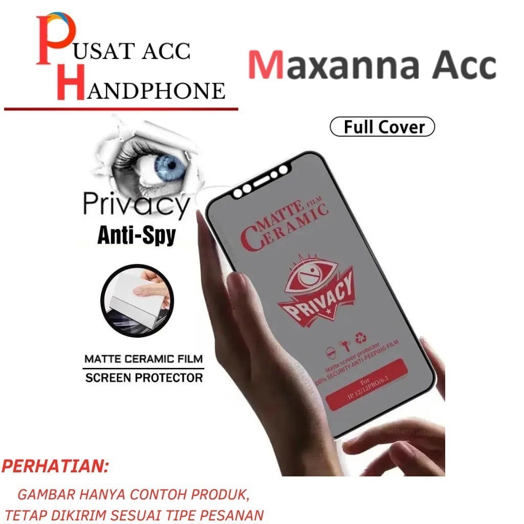 [ MAXANNA ] NANO CERAMIC MATTE GLARE ANTISPY PRIVACY TEMPERED CERAMIC FILM SPY Samsung Note 20  Note