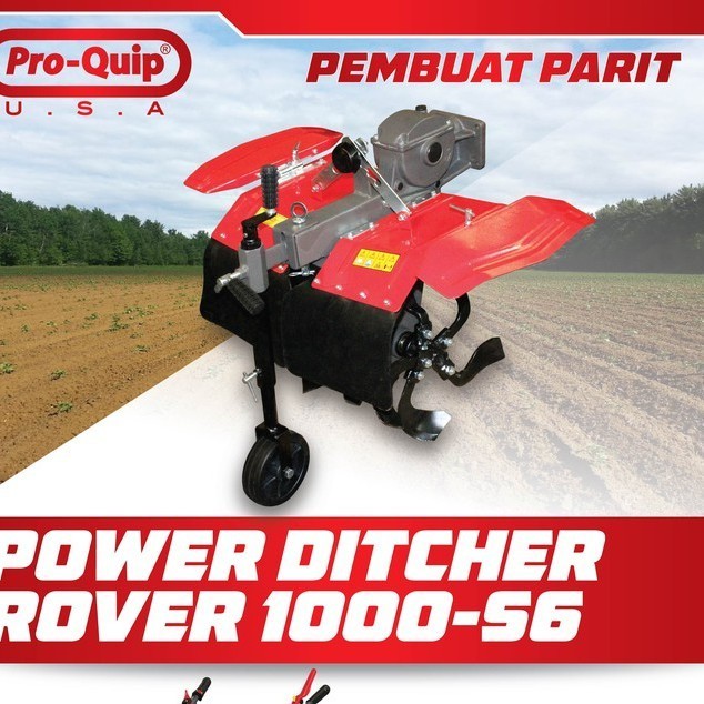 PROMO CUCI GUDANG Mesin Traktor Bajak Sawah Mini Pembuat Parit Mini Power Ditcher Rover 1000 s-6