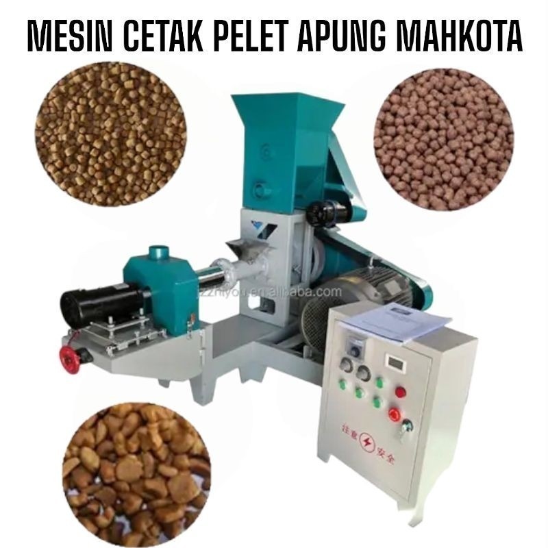 SPESIAL PROMO 70% MESIN CETAK PELET APUNG MAHKOTA MESIN CETAK PELET IKAN MAHKOTA MESIN PEMBUAT PELET