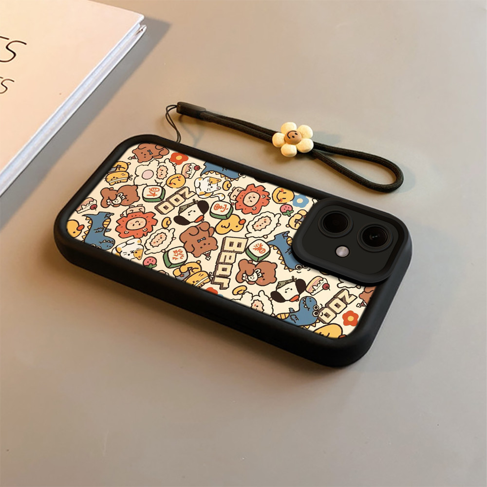 Casing  softcase lucu Beruangkebun binatang hp Note12 12s A1 Note12 Pro Redmi 10 9 12C 10C 9A 10A 9C