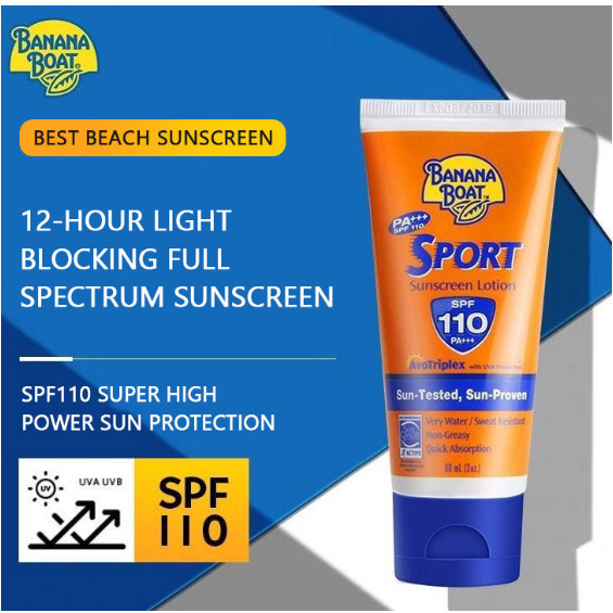 Banana Boat Sport Sunscreen Lotion SPF110 | Banana Boat Sport Sunblock SPF 110 PA+++ - 90ml