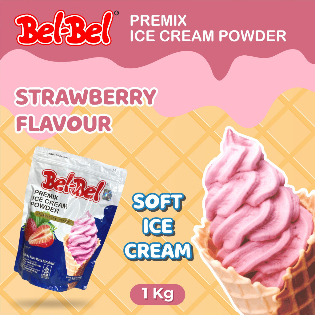 

Bubuk Ice Cream Rasa Strawberry 1 Kg - Belbel