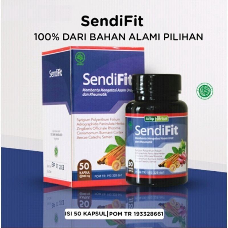 Sendifit Obat Herbal Nyeri Sendi Otot Syaraf Kejepit Asam Urat dan Rematik