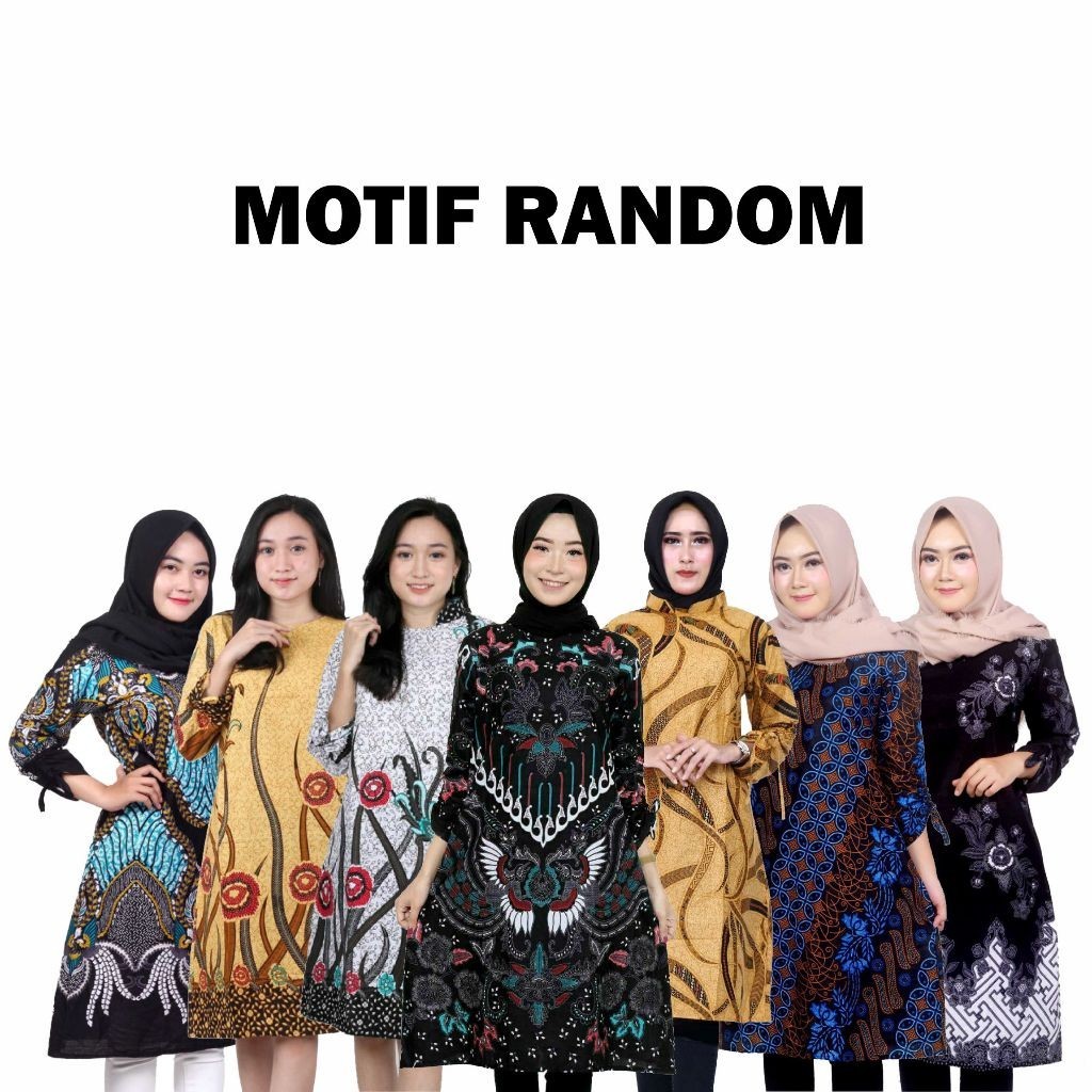 Batik Atasan Tunic Murah Batik Pekalongan Atasan Wanita Modern Motif Solo Songket TNK101/ BATIK NASI