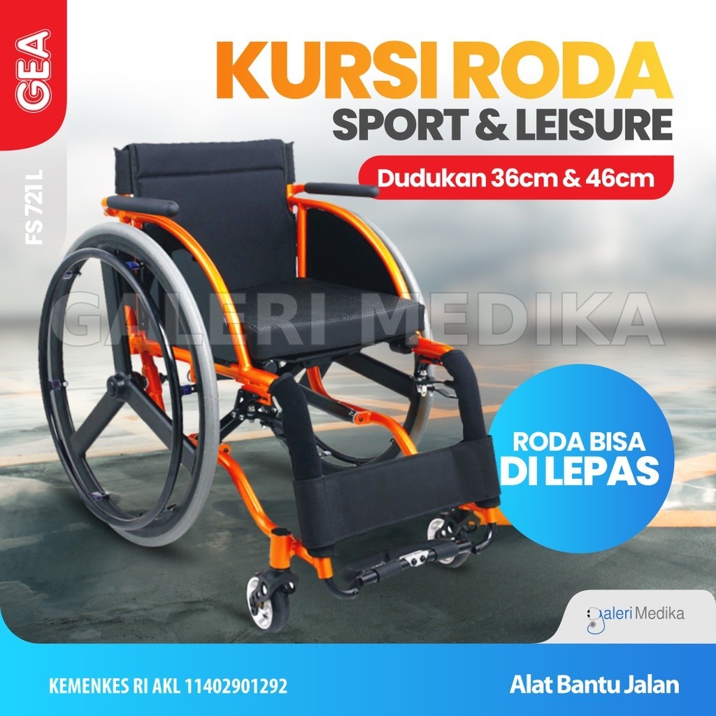 Kursi Roda Sport GEA FS 721 L / Kursi Roda Olahraga GEA FS 721L