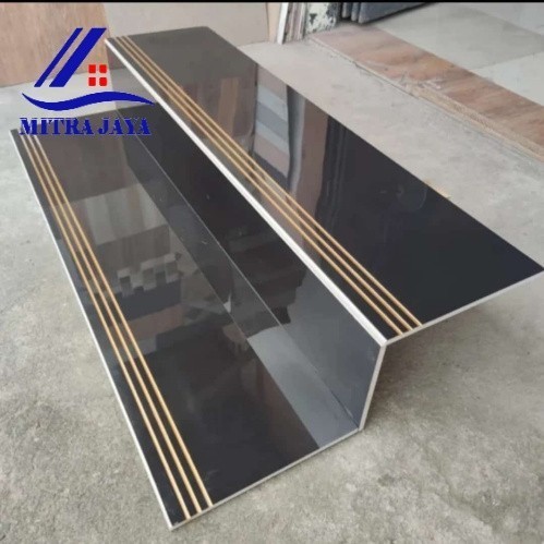 Granit tangga 30x90 30x100 hitam polos keramik list pijakan stepnosing Keramik motif kayu 30x90 30x1