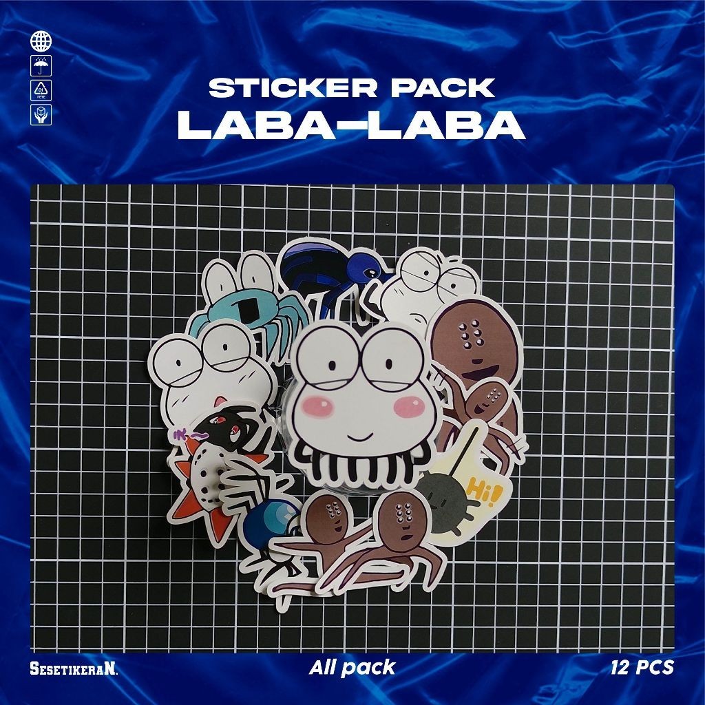 

COD✨ Sesetikeran Stiker Pack Laba Laba Lucu Untuk Koper Laptop Skateboard