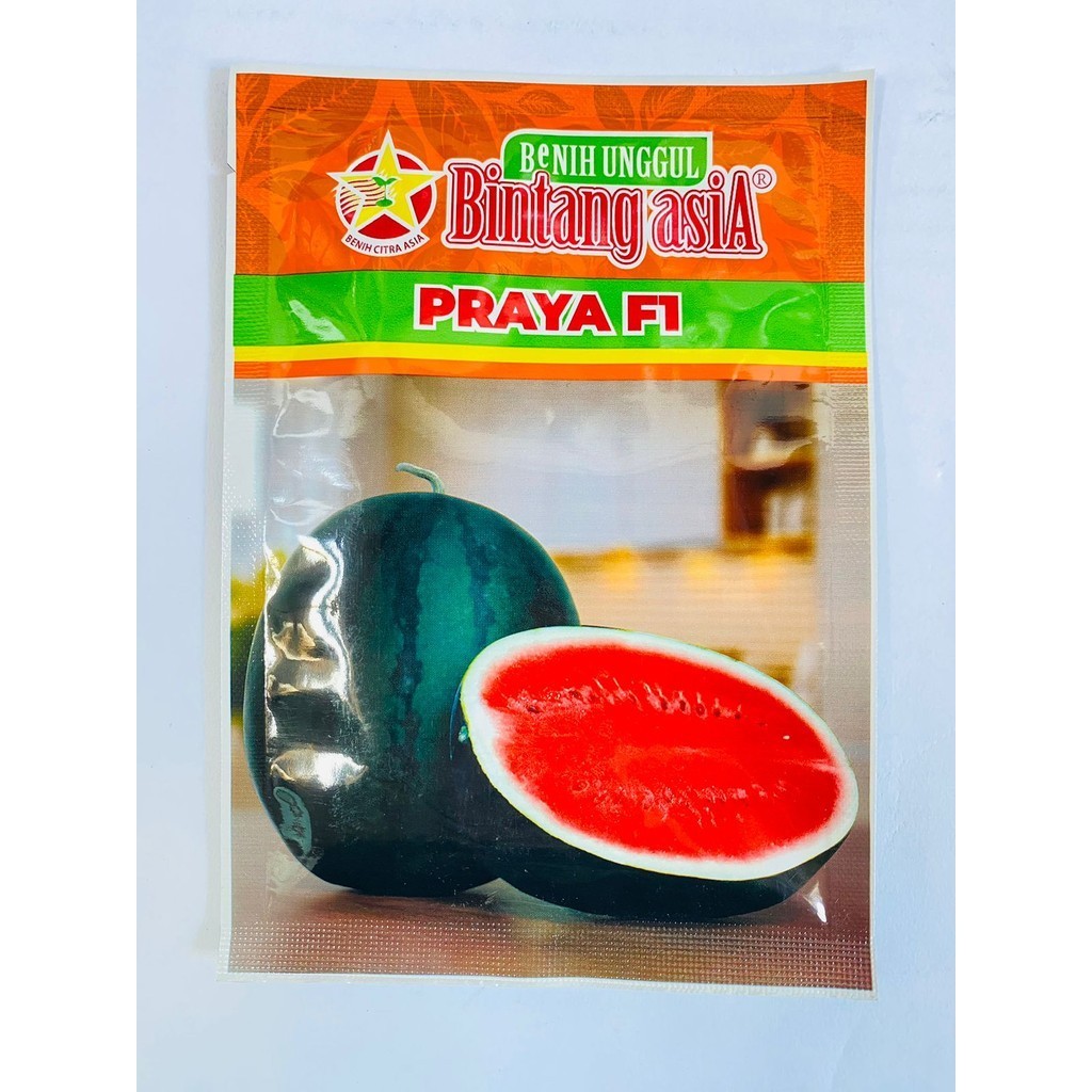 Benih semangka merah berbiji PRAYA F1 isi 20gr dari BINTANG ASIA