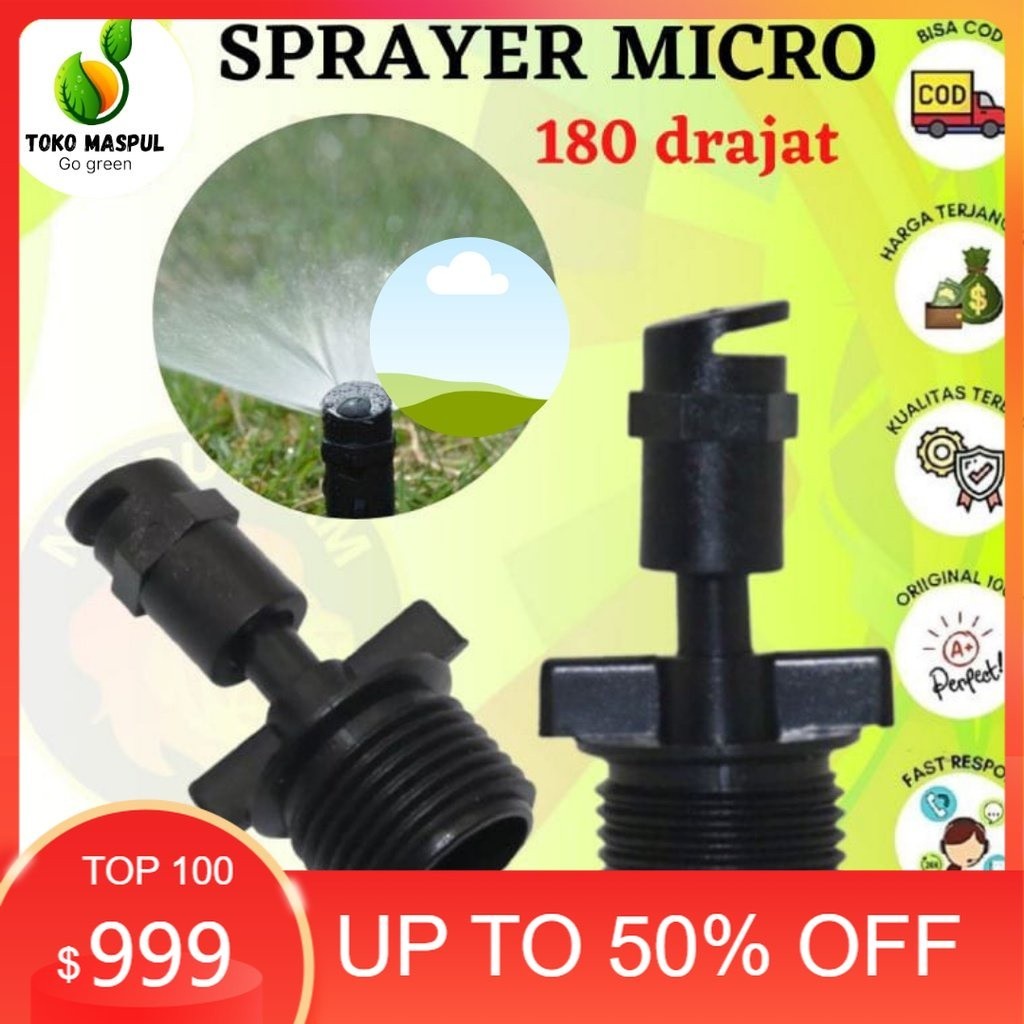 SPRINKLER pertanian alat siram SPRAYER MIKRO 180 DERAJAT KINCIR AIR TAMAN PERTANIAN BERKEBUN
