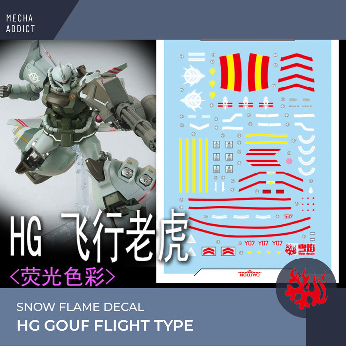 Water Slide Decal HG Gouf Flight Type by Snow Flame