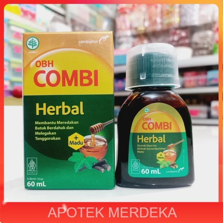 OBH Combi Herbal 60 mL - Obat Batuk Herbal / OBH COMBI HERBAL - OBAT BATUK HERBAL DENGAN BAHAN ALAMI