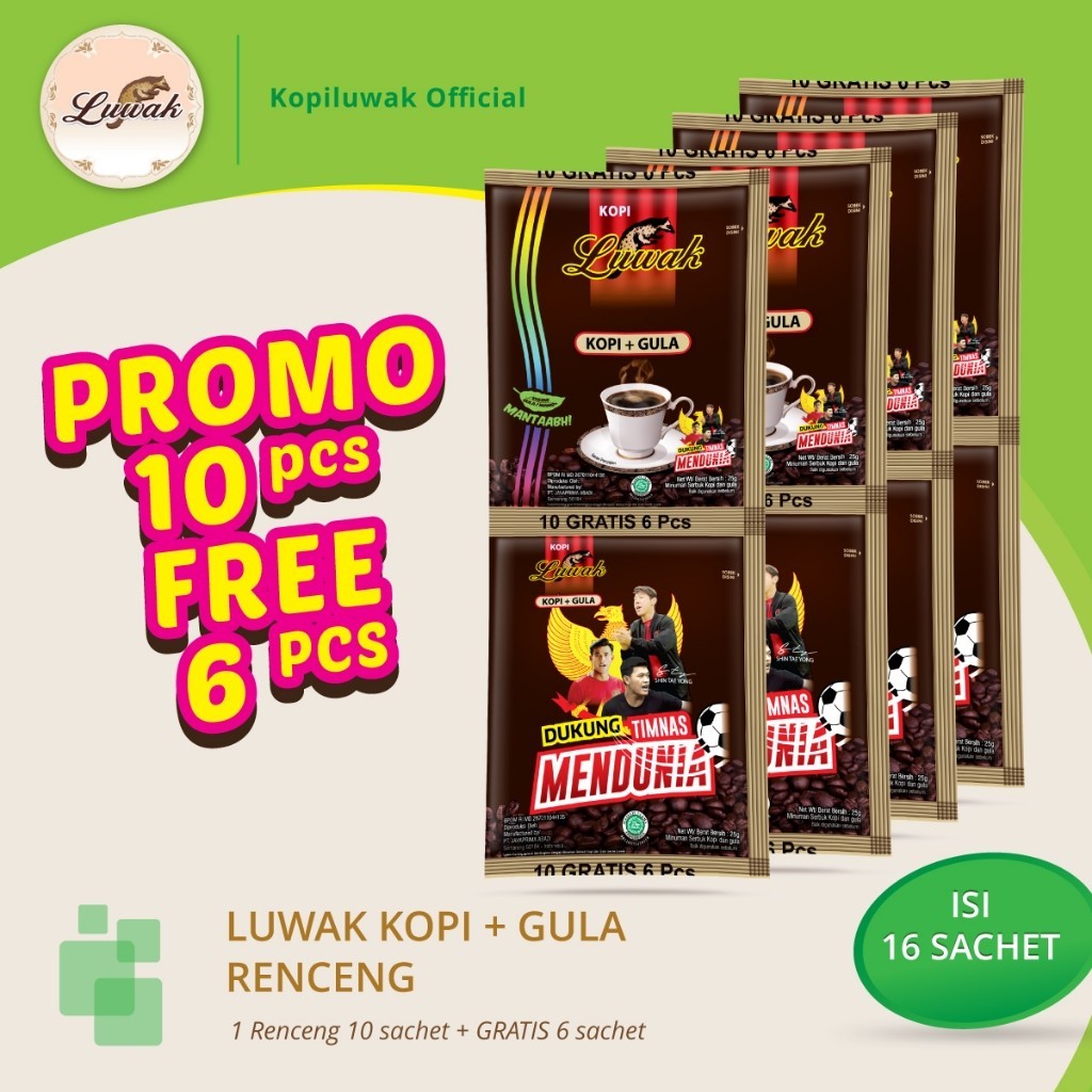 

terlaris LUWAK GULA RENCENG (10 FREE 6) pusat grosir