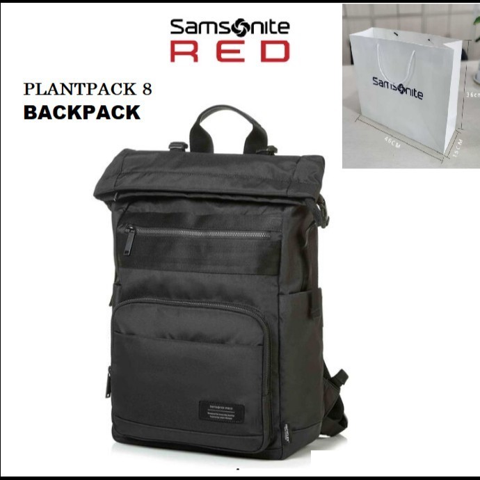 Mabel Tas Ransel Backpack Samsonite RED PLANTPACK 8 For Man Woman Original