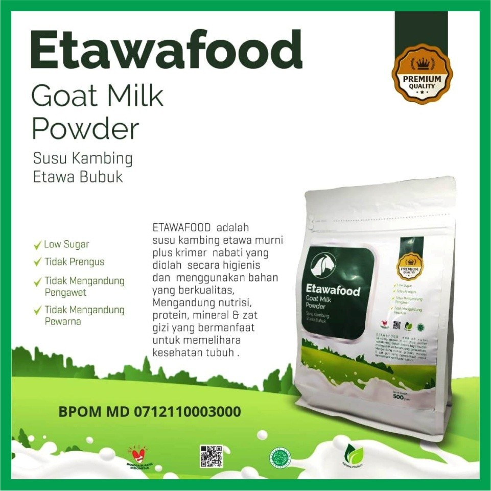 

ETAWAFOOD - Susu Kambing Etawa Bubuk 1kg - Susu Kambing Etawa Bubuk 500 mg - Etawa Food I NIRMALA SHOP COLLECTION