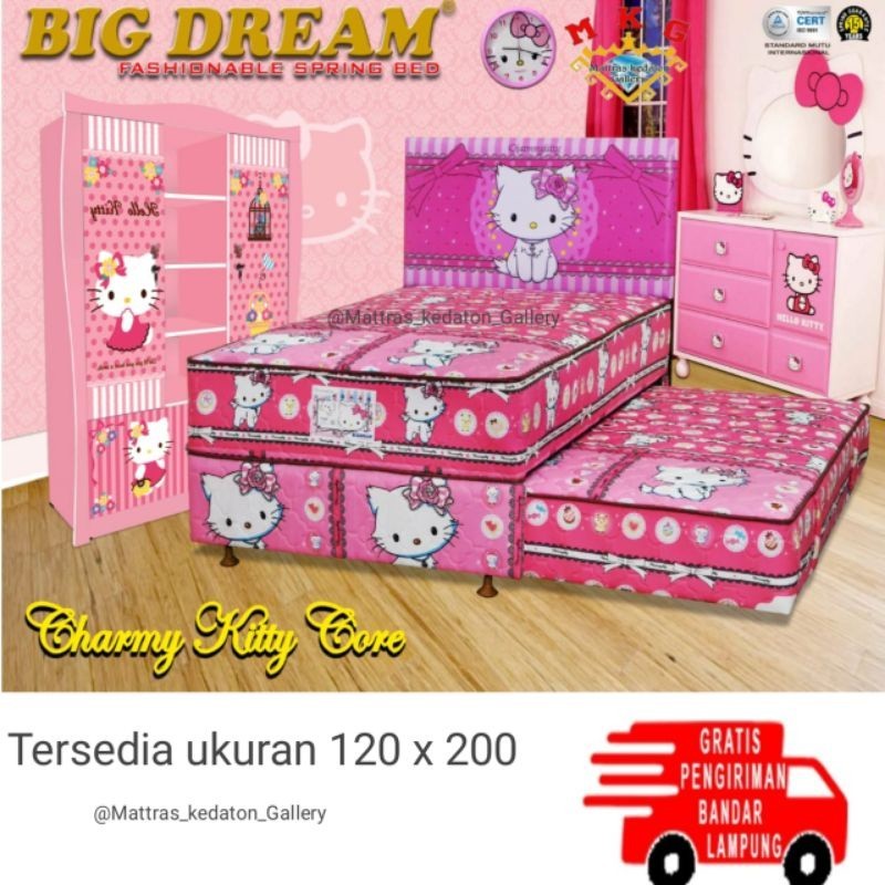 Bigland 2 in 1 Charmy Kitty Sorong Anak Anak - 2in1 springbed