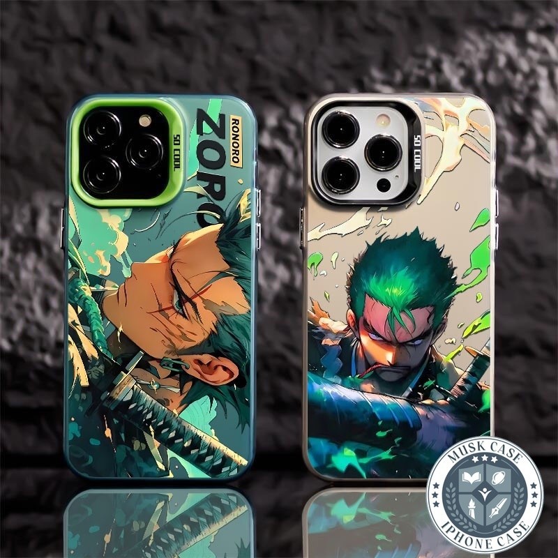 Case iPhone 13 11 HP Matte Premium Pria berambut hijau yang keren dan tampan IPhone 15 15 Pro 15 Pro