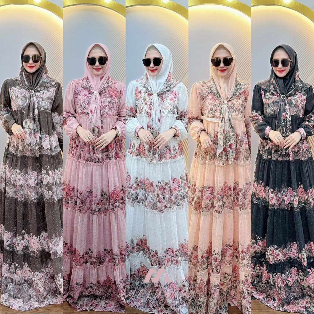 HMF Luxury - Baju Gamis Wanita Rubina Dress by Hmf Luxury