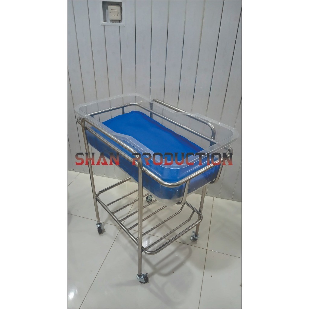 Box Bayi Troli - Ranjang Bayi - Baby Box Trolley Stainless Steel - ALKES STUDIO