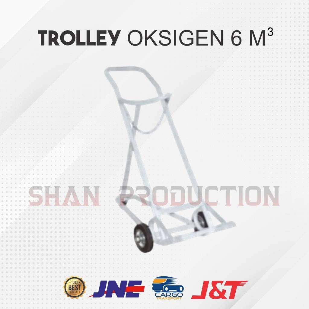 Troli Tabung Oksigen 6m³/6 Kubik  - Trolley Tabung Oksigen - ALKES STUDIO