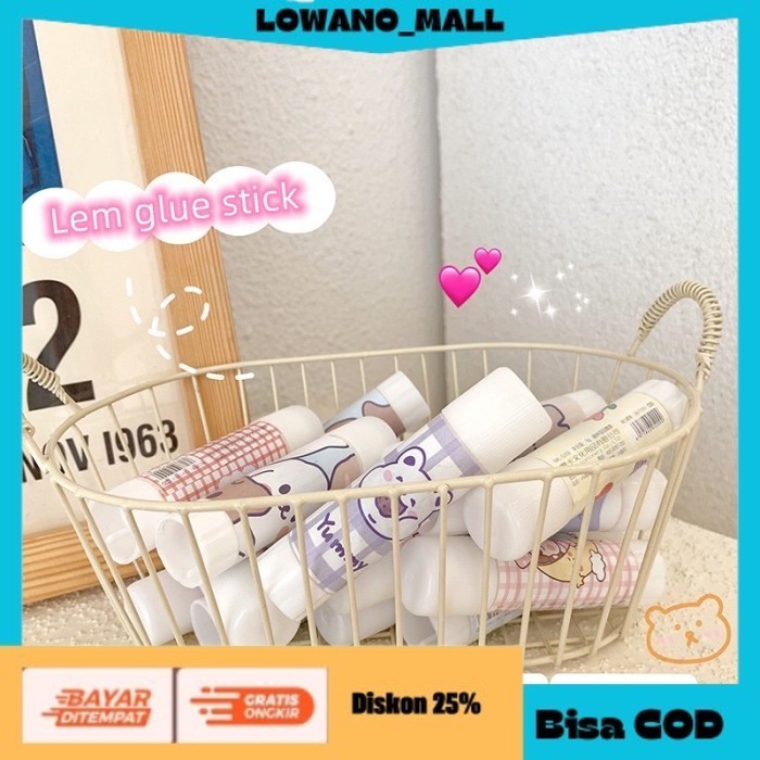 

[[BEST QUALITY]] TERLARIS Glue Stick Aesthetic Stationery 1 Piece Cute Little Girl Lem Kertas COD