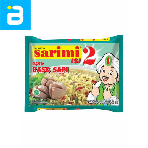

Mie Sarimi Isi 2 Baso Sapi 115G