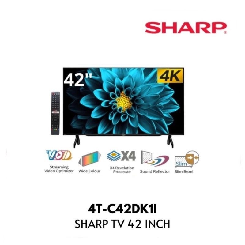TV SHARP 42inch ANDROID TV 4T-C42DK1i UHD 4K