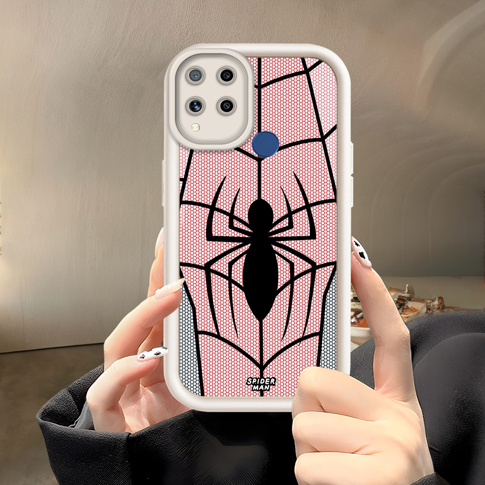 Casing Hp Untuk Realme C15  Softcase Kesing Soft Phone Case Spiderman 2184