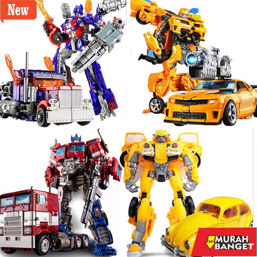 mainan anak robot yang lagi viral- Robot Transformer Optimus Primer Bumblebee Bisa berubah jadi mobi
