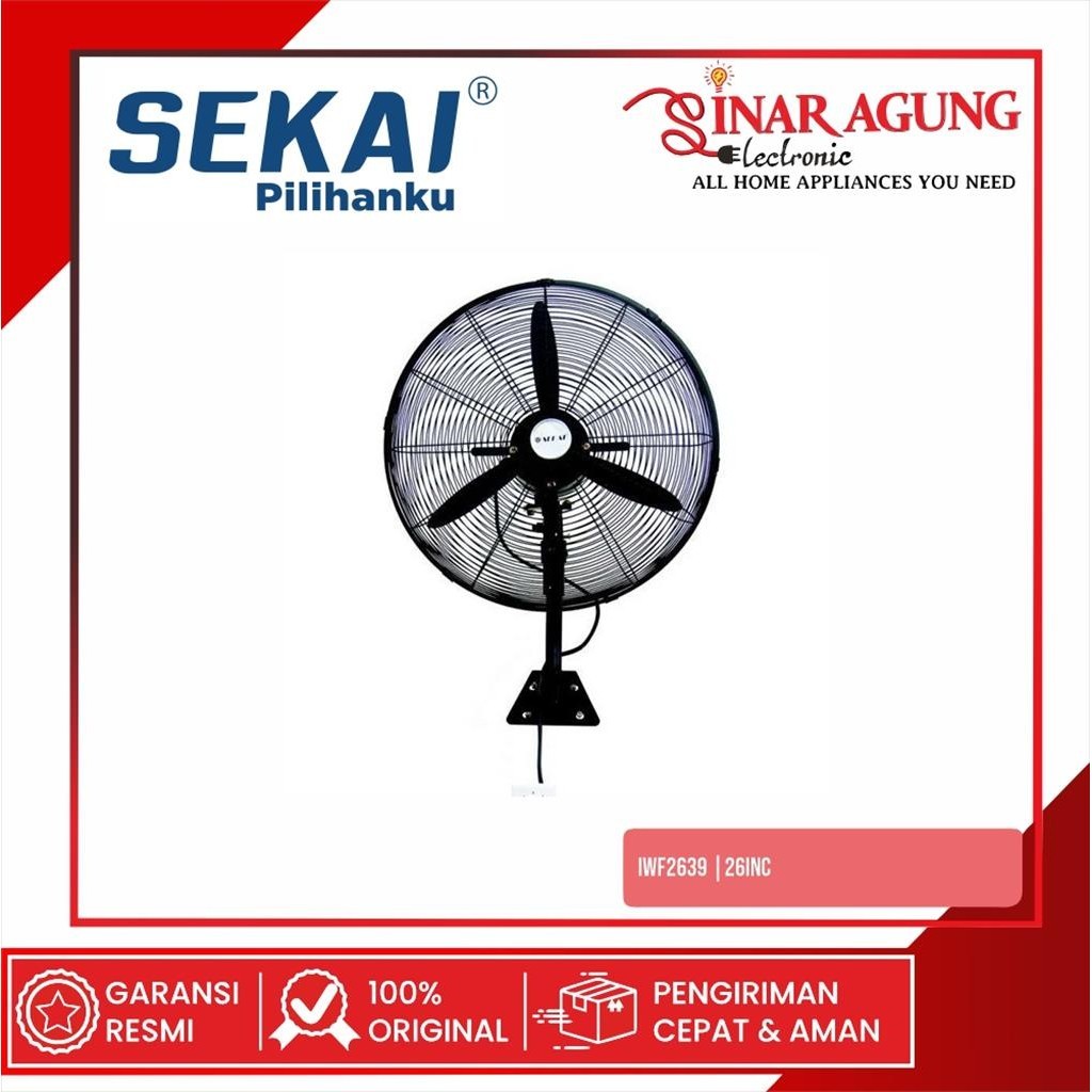 SEKAI IWF2639 / IWF-2639 KIPAS ANGIN - 26 INCH / GARANSI RESMI