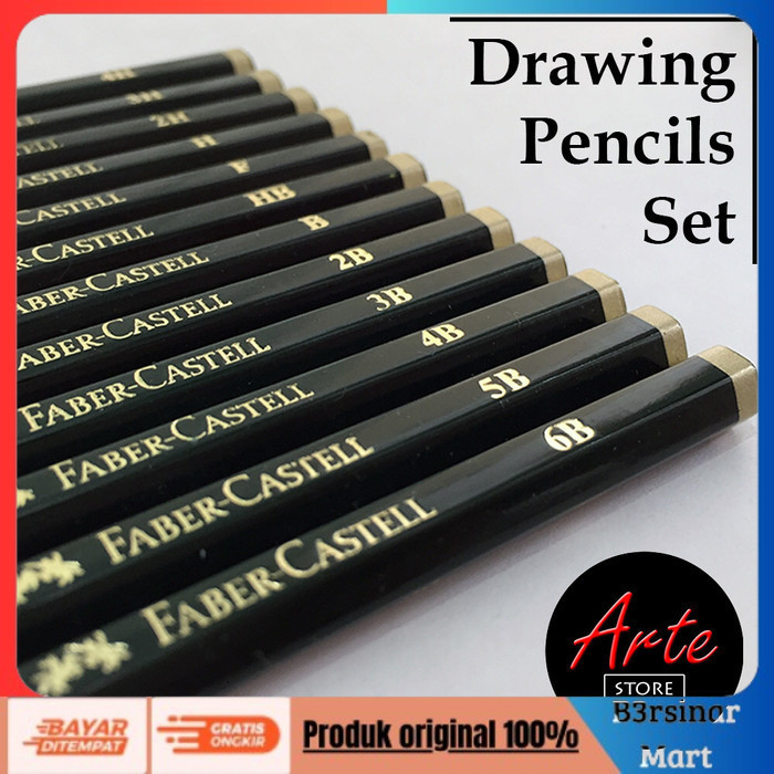 

[[KUALITAS TERBAIK]] Pensil Gambar Set isi 12pcs 12 pcs COD