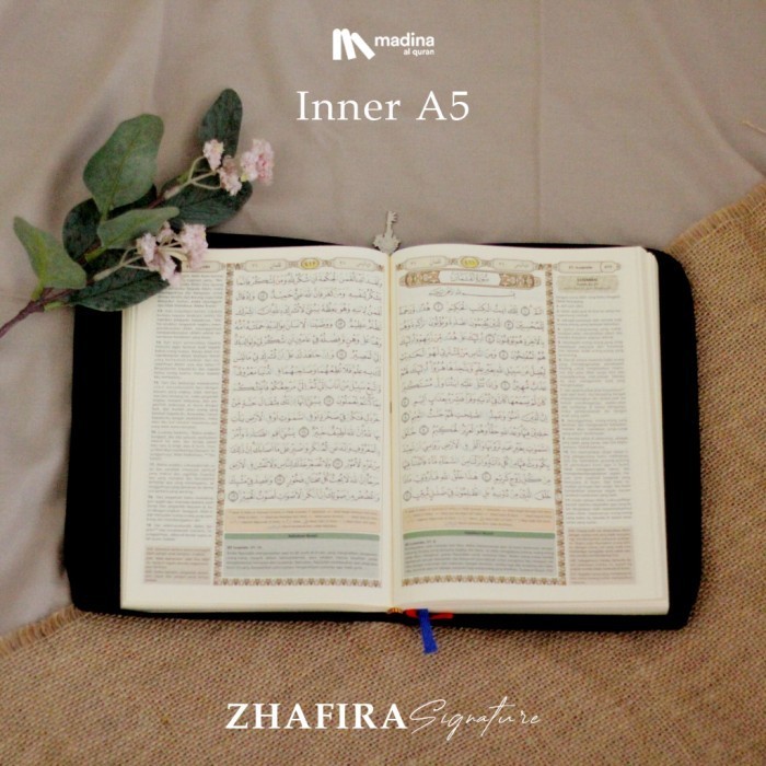 Terlaris ✨ -AlQuran Al Quran Mini Sedang Kecil Saku Terjemahan Murah Tajwid Warna - Pink Misty Rose,