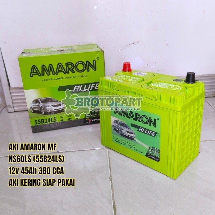 Aki Mobil Yaris Sienta Etios Valco Limo AMARON NS60LS Hi Life Kering