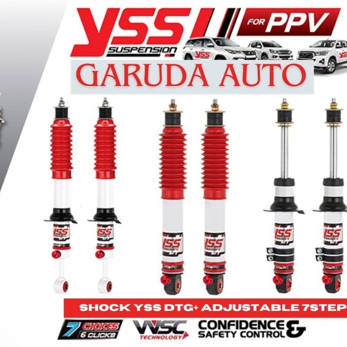 PAKET ShockBreaker YSS DTG+ SERIES 7 STEP INNOVA REBORN DEPAN BELAKANG