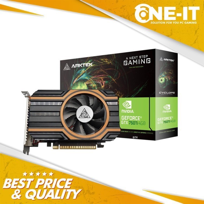 VGA ARKTEK NVIDIA GEFORCE GTX 750 Ti 4GB GDDR5 128-bit