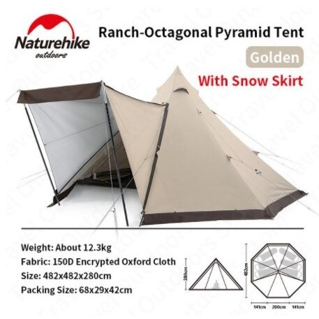TENDA RANCH OCTAGONAL PYRAMID NATUREHIKE NH20ZP014 []