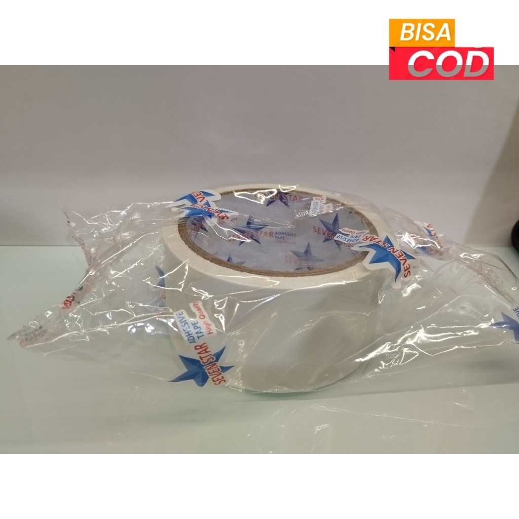 

Double Tape SEVEN STAR 48 mm x 10 meter Isolasi Double Tape