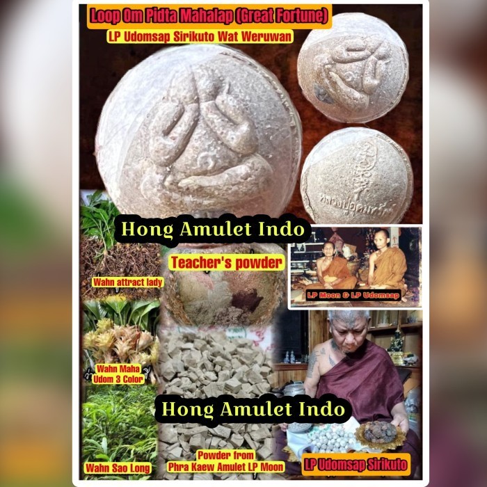 Loop Om Pidta Mahalap Great Fortune Bless LP Udomsap Wat Weruwan