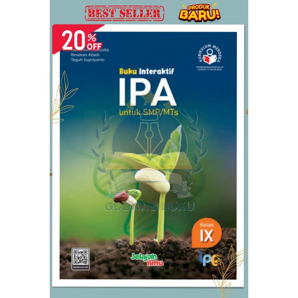 Buku Paket Interaktif IPA Kelas 9/IX SMP/MTS Kurikulum Merdeka Intan pariwara Tahun 2024