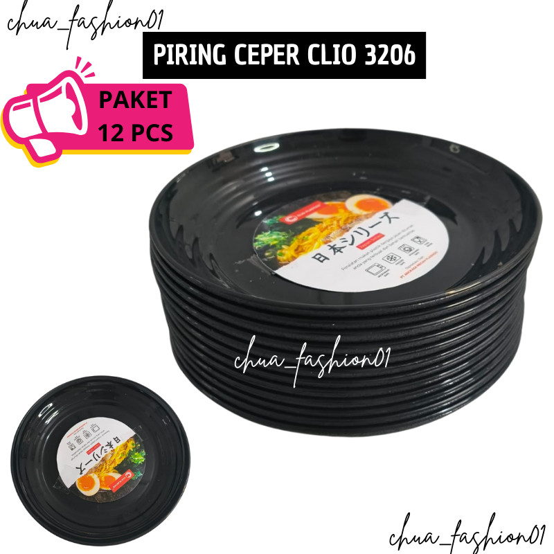 Piring Plastik 6 Inch Japan Series - Piring Kecil - Piring Kue - Piring Saji - Piring Ceper - Piring