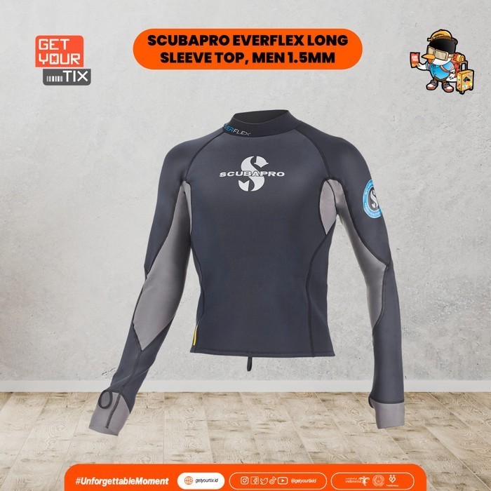 Scubapro Everflex 1.5mm Top MEN Wetsuit Scuba Diving - Baju Selam Pria