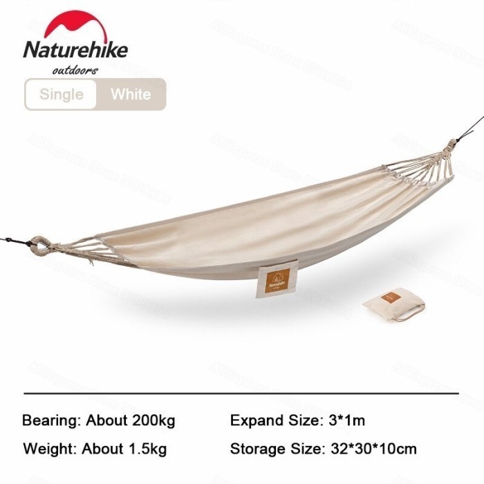 HAMMOCK CANVAS NATUREHIKE NH21DC000 // HAMMOCK CANVAS TERBARU - SINGLE