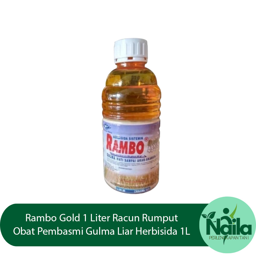 Rambo Gold 1 Liter Racun Rumput Obat Pembasmi Gulma Liar Herbisida 1L