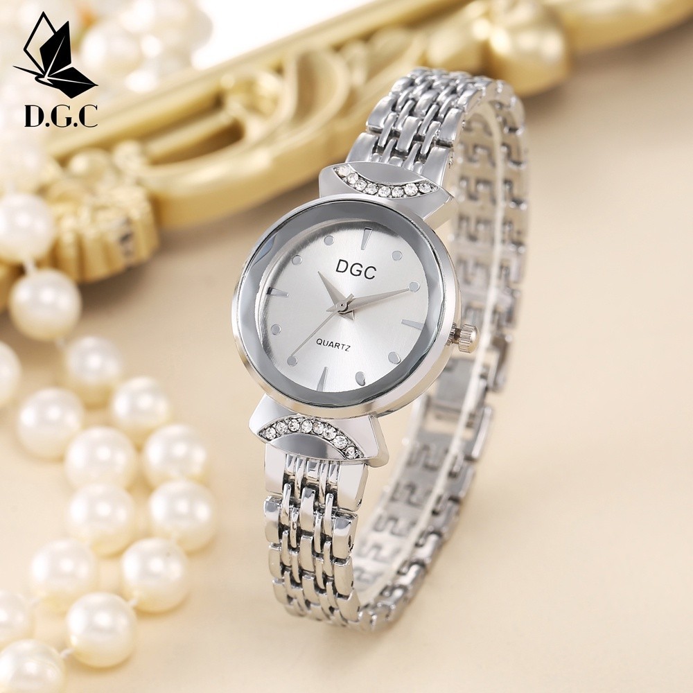 Jam Tangan Wanita Magnet Rantai Jam Analog DGC Jam Tangan Harga Murah