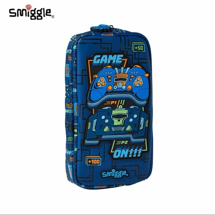 

✨LARIS✨ -Tempat Pensil Smiggle Pocket Leopard Shark Rainbow Seahorse Game Dino - leopard