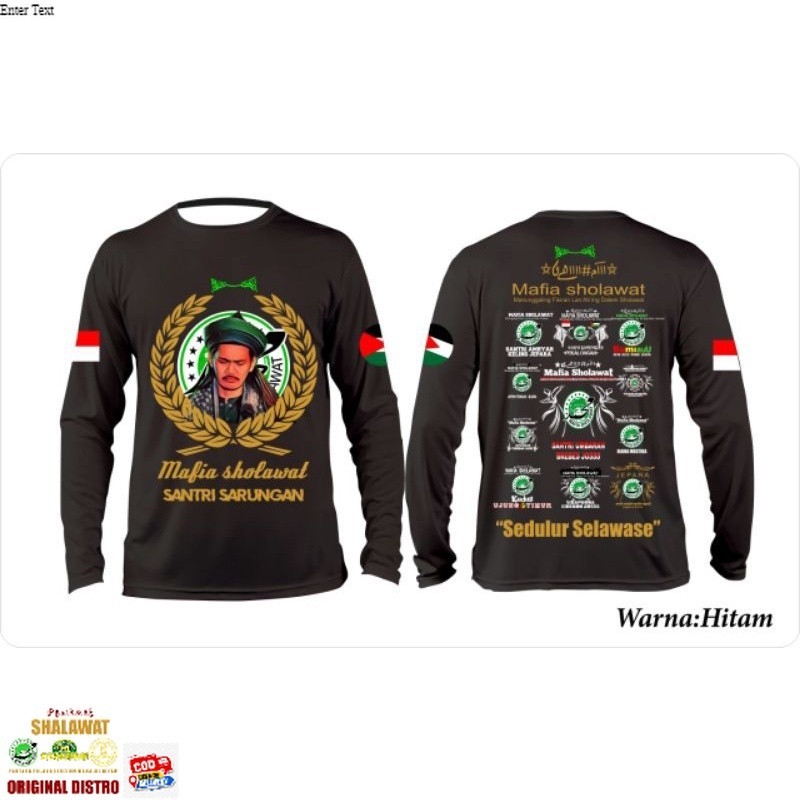 ● KAOS PANJANG MAFIA SHOLAWAT INDONESIA - KAOS PECINTA SHOLAWAT - KAOS ABAH ALI ●