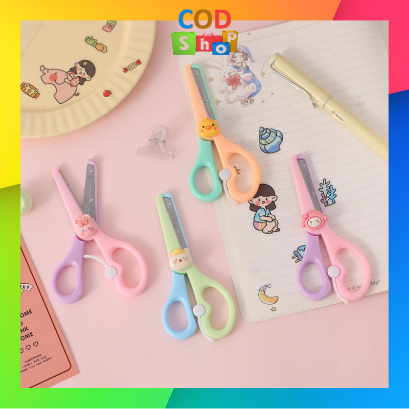 

COD - 6296 Portable Mini Size Scissors / Gunting DIY Motif Karakter / Gunting Lucu Alat Sekolah Anak