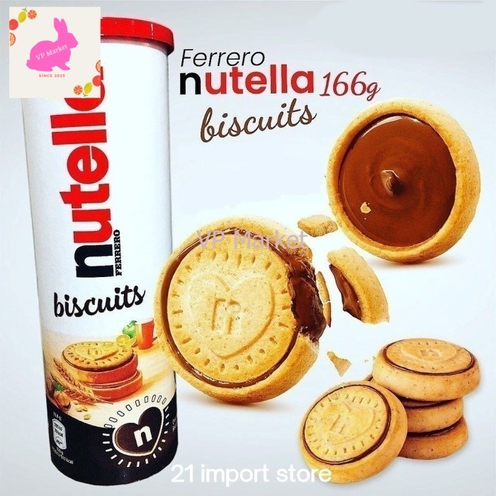 

Nutella Biscuit Lapis Coklat Tabung 166 Gram